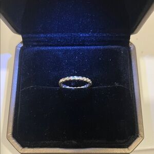 Delicate Twisted Band Ring - Sterling Silver